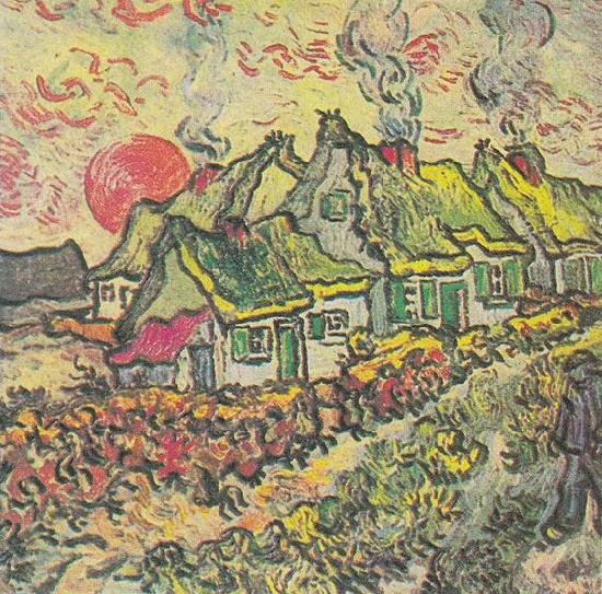Vincent Van Gogh Farmhouses Sweden oil painting art